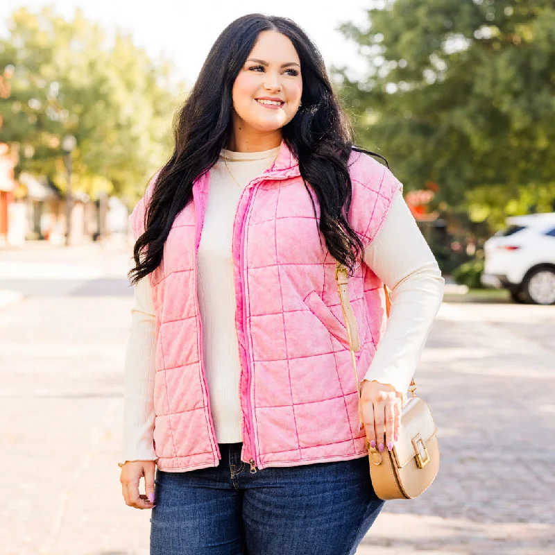 Harvest Haven Vest, Pink