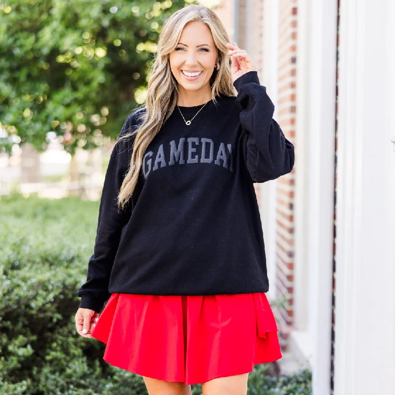 Get Ready, It's Game Day Pullover, Black