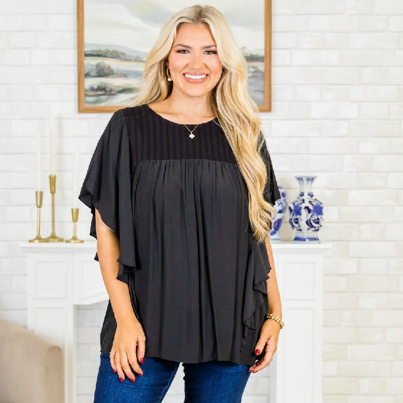 Joy And Jasmine Top, Black