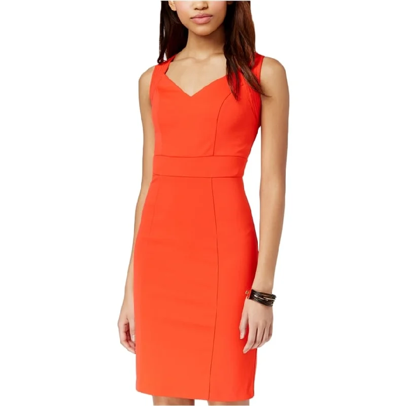 XOXO Womens Sweetheart Midi Sheath Dress, Red, XX-Large