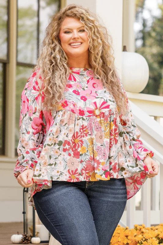 Poppy Paradise Top, Pink