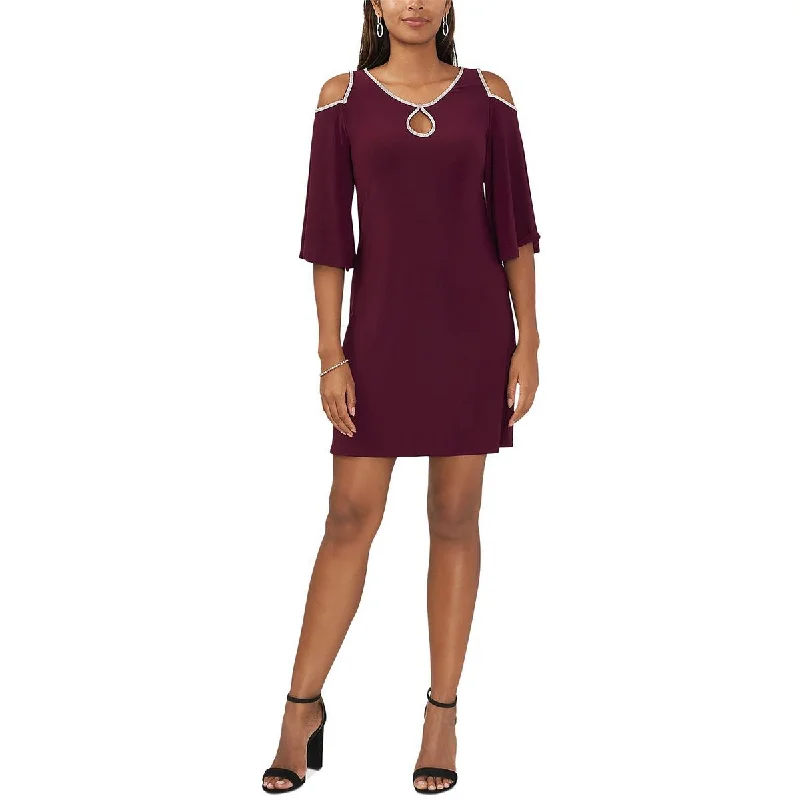 MSK Womens Embellished Mini Cocktail And Party Dress