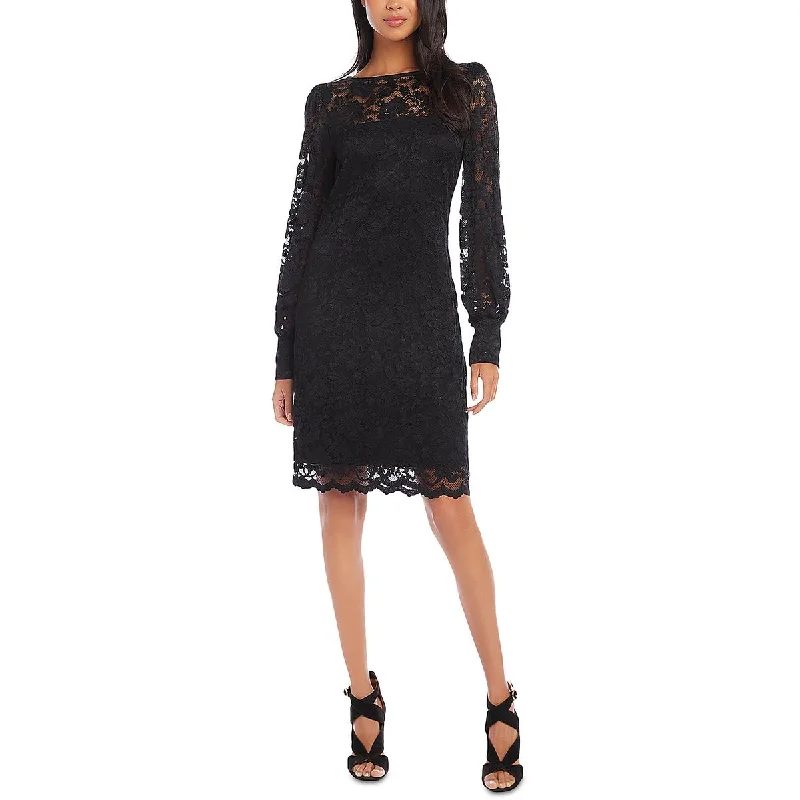 Karen Kane Womens  All That Shines Lace Mini Sheath Dress