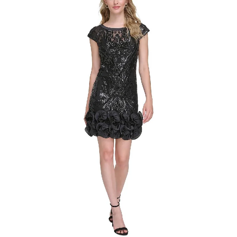 Guess Womens Sequined Mini Cocktail And Party Dress