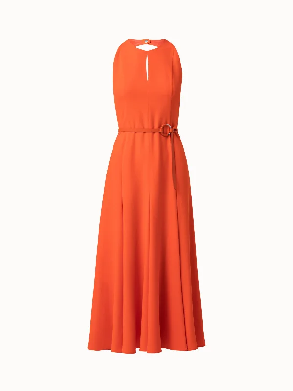 Viscose Blend Midi Dress