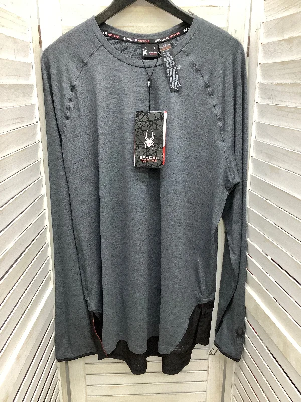 Top Long Sleeve By Spyder In Grey, Size: Xl