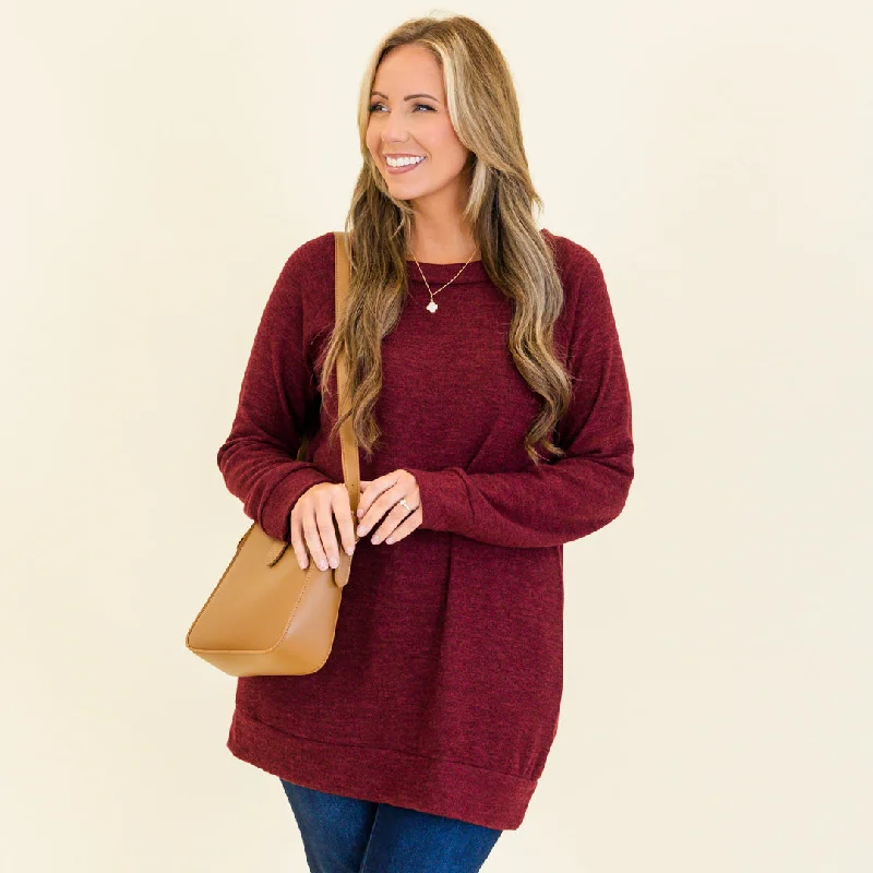 Labor Of Love Top, Burgundy