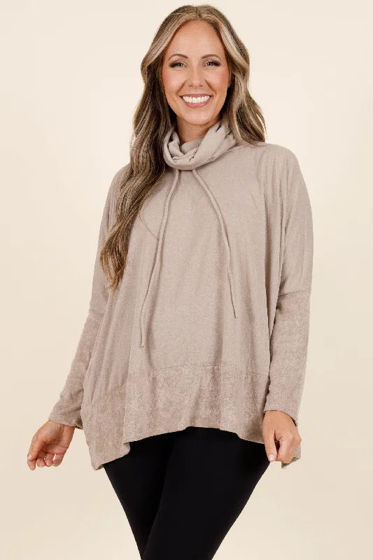 Sewing Smiles Top, Mocha