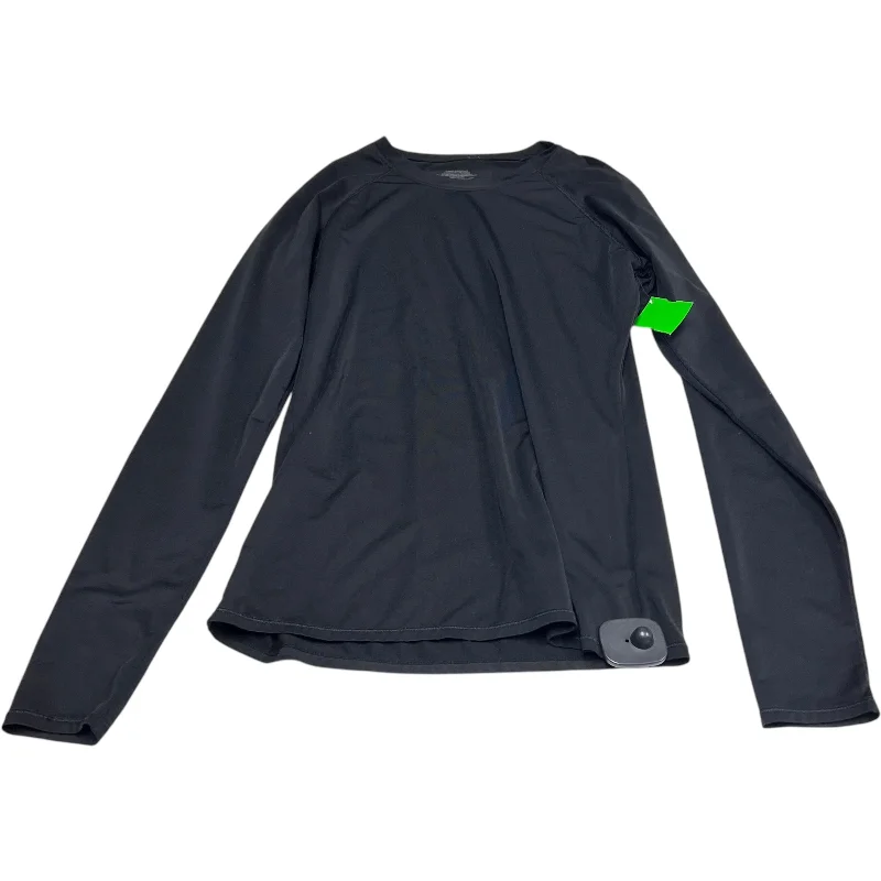 Top Long Sleeve By Warm Essentials In Black, Size: S