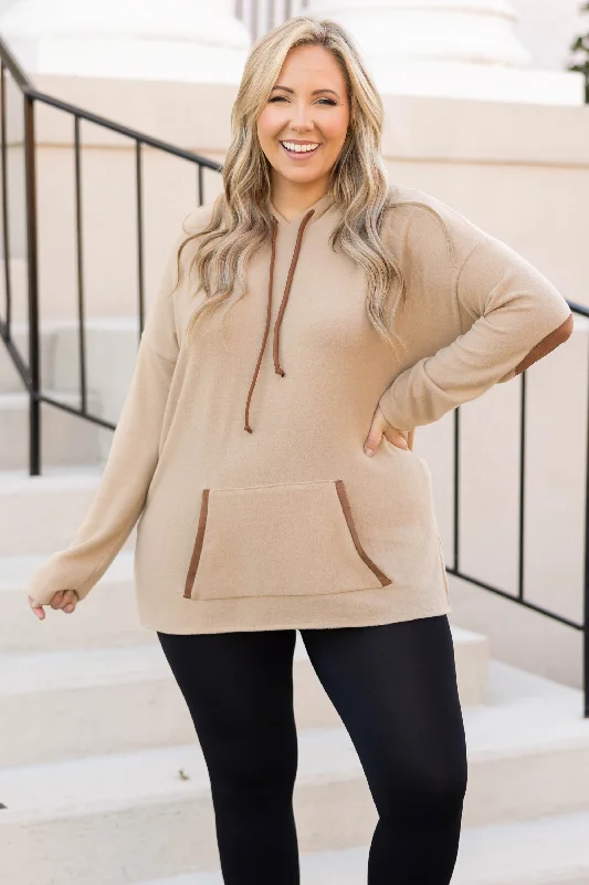 Simple Solutions Hoodie, Taupe