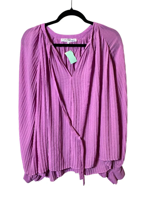 Top Long Sleeve By Endless Rose In Purple, Size: S