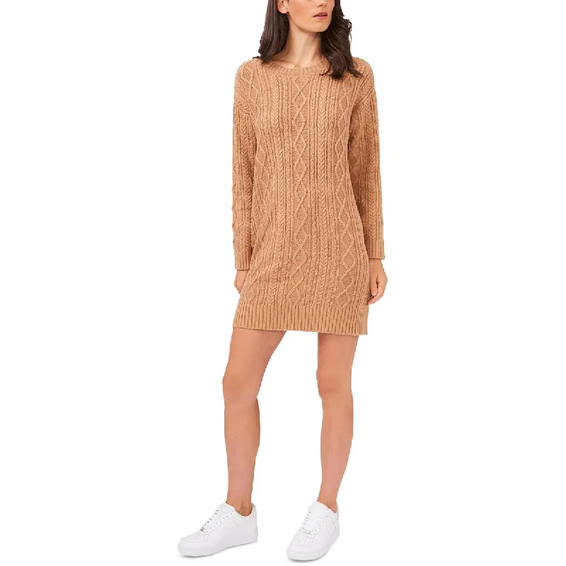 Riley & Rae Womens Knit Mini Sweaterdress