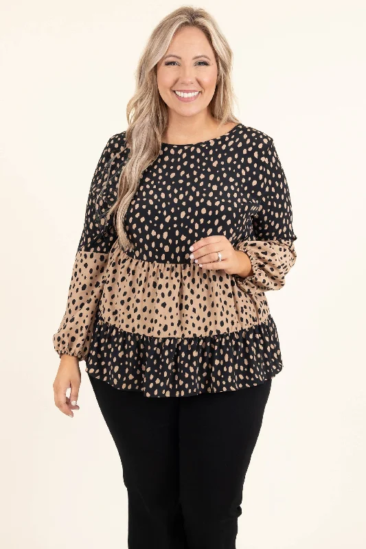 Exploring The World Top, Black Taupe