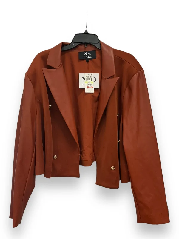 Brown Blazer Clothes Mentor, Size 4x