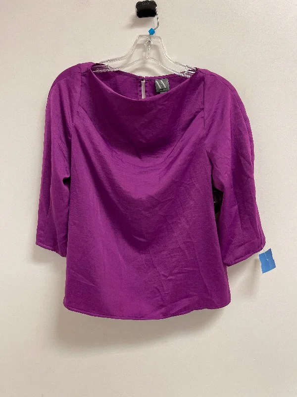 Top Long Sleeve By Worthington In Purple, Size: S