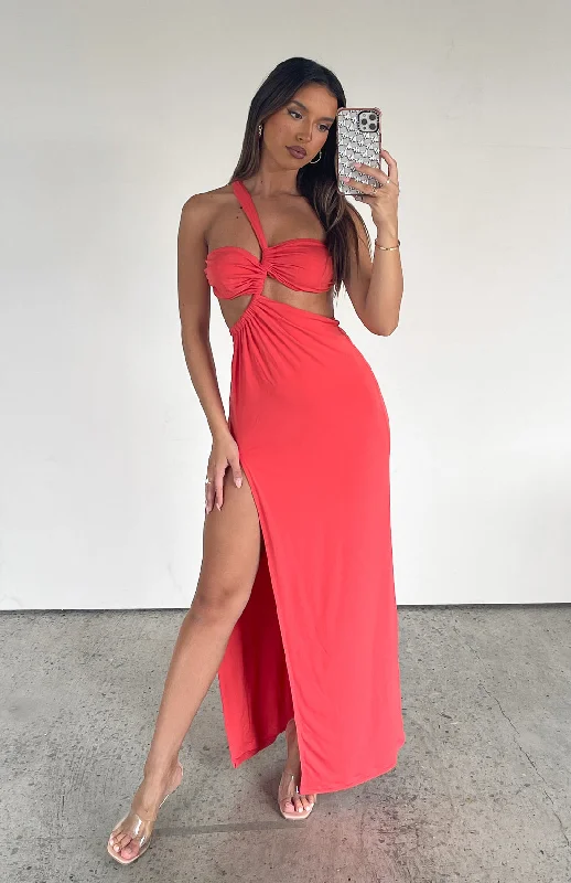 As She Should Maxi Dress Blood Orange