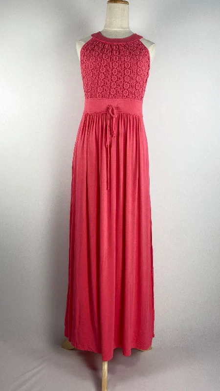 Sleeveless Soft Stretch Maxi Dress, Pink