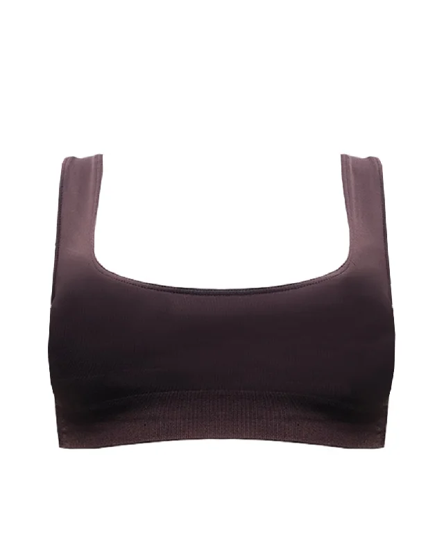 SERENE Bikini Bra Top | Chocolate Brown