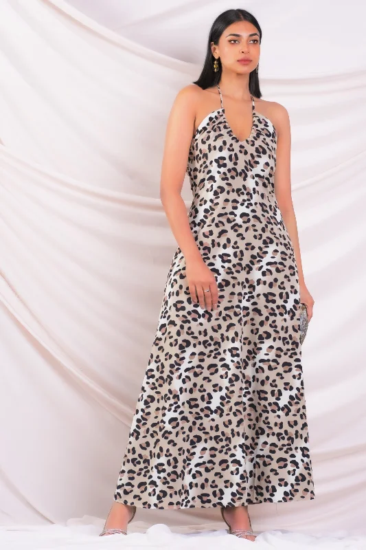 Leopard Print Maxi Dress