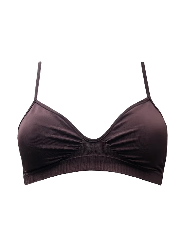 LIBERATED Bikini Bra Top | Chocolate Brown