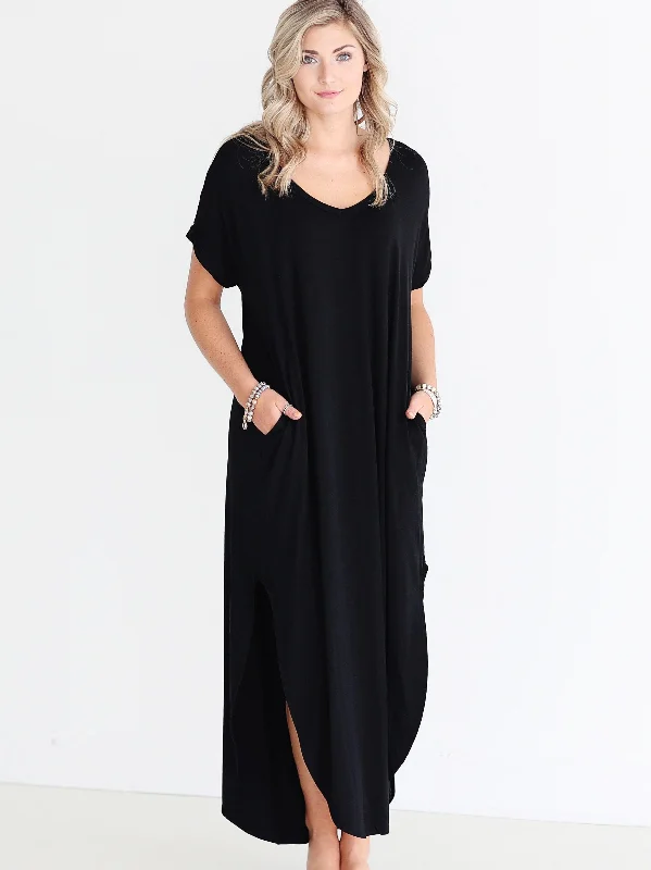 Black DLMN Maxi Dress