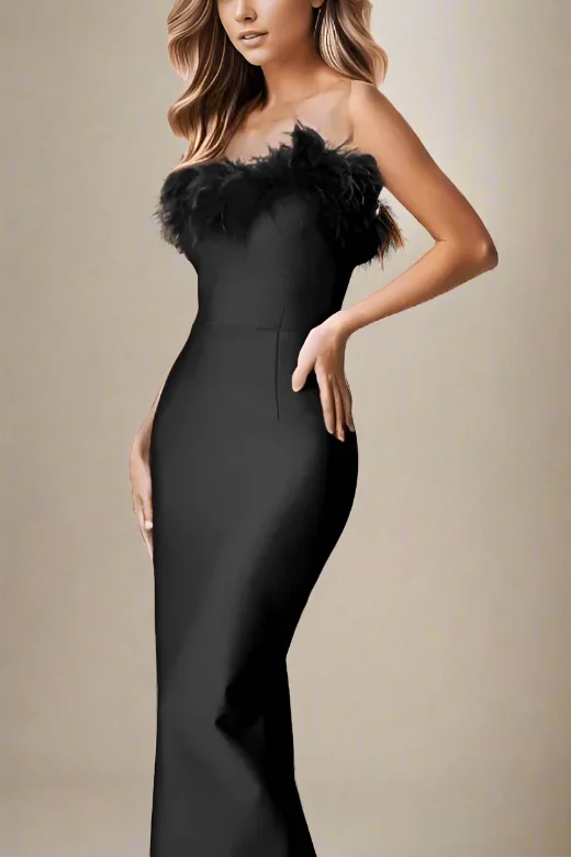 Erin Bandage Maxi Dress - Classic Black