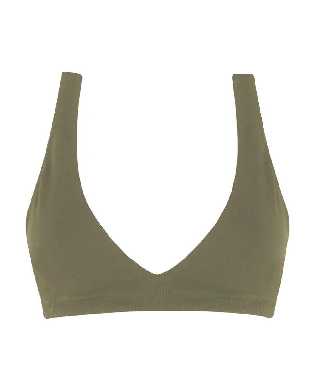 GRACEFUL Bikini Bra Top | Olive