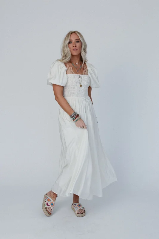 Back Stage Maxi Dress - Ivory