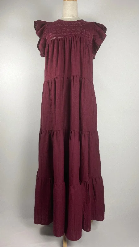 Sleeveless Maxi Dress, Maroon