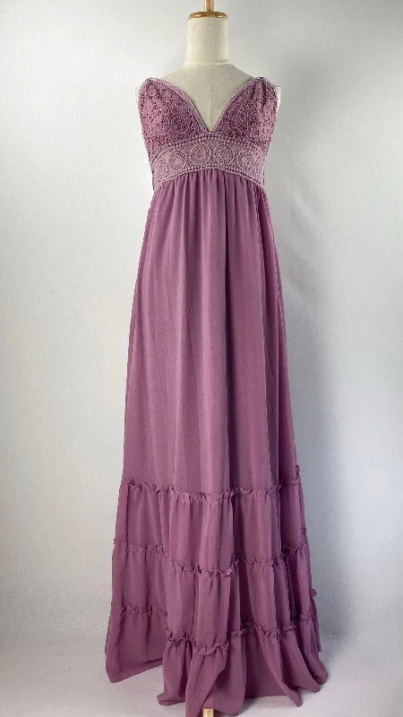 Spaghetti Straps Maxi Dress, Lavender