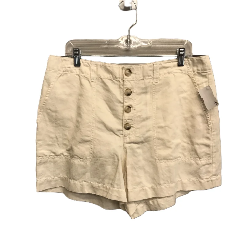 Cream Shorts By Loft, Size: 12