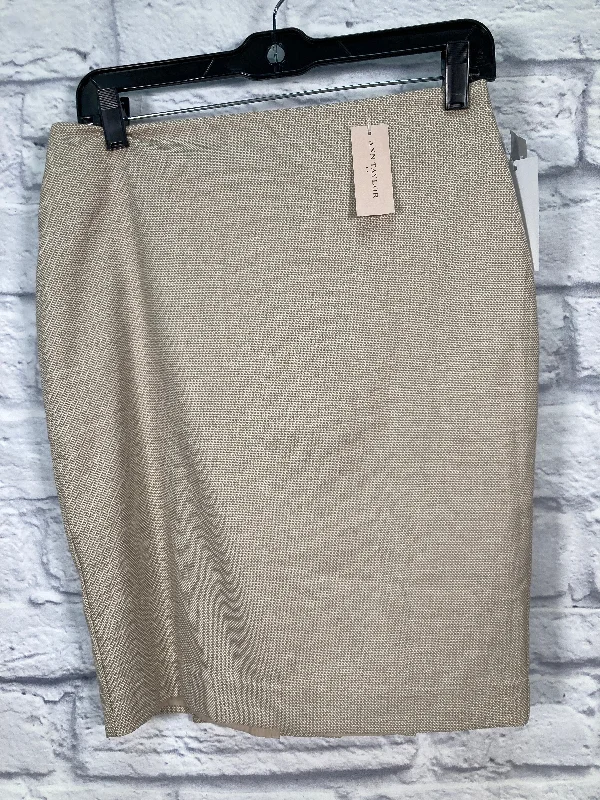 Beige Skirt Midi Ann Taylor, Size 4petite