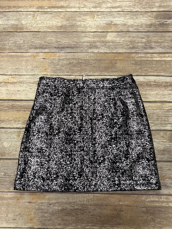 Black & Silver Skirt Mini & Short Cme, Size L