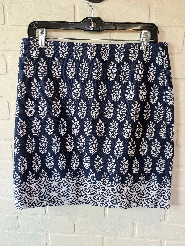 Blue & White Skirt Mini & Short Talbots, Size 10petite