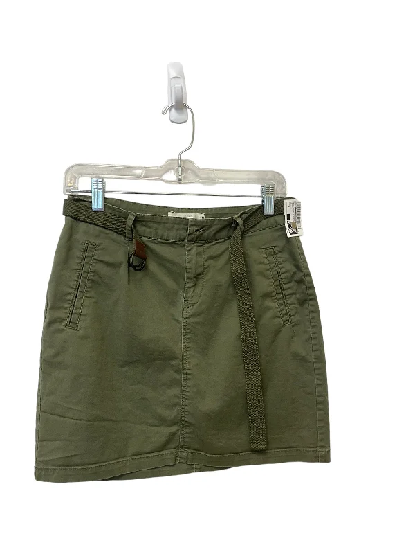 Green Skirt Mini & Short Logg, Size 6