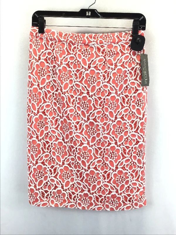 Peach Skirt Midi Eva Mendes, Size 6