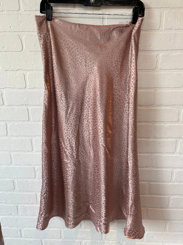 Rose Gold Skirt Midi Shein, Size 12