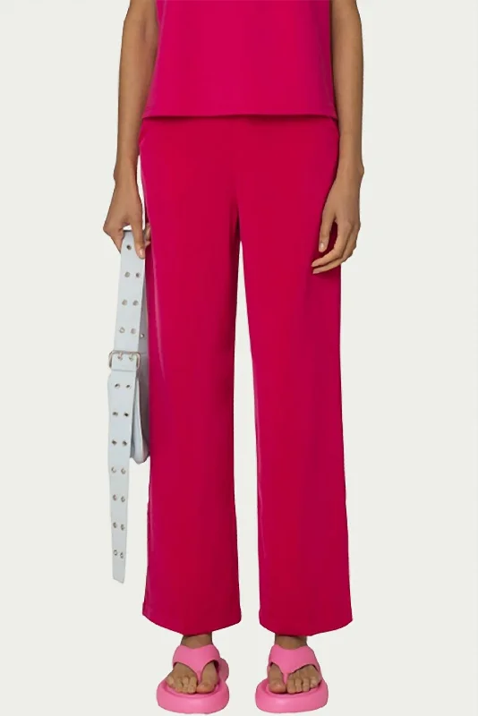 Alice Straight-Leg Pants In Pink