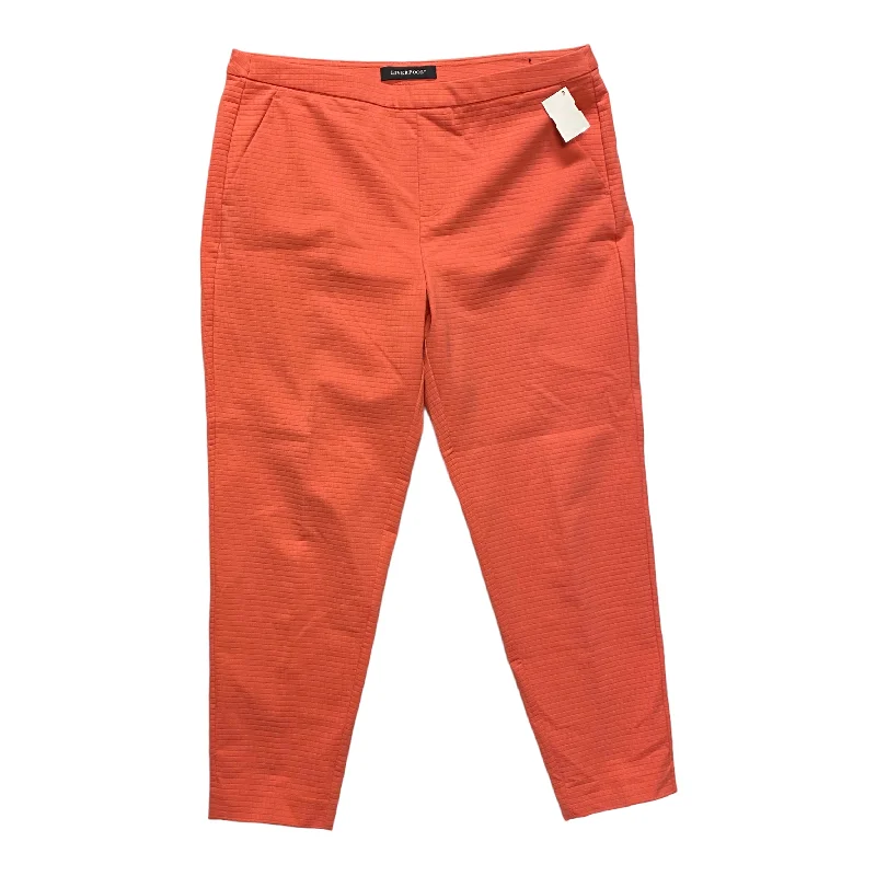 Pants Cropped By Liverpool In Coral, Size: 16