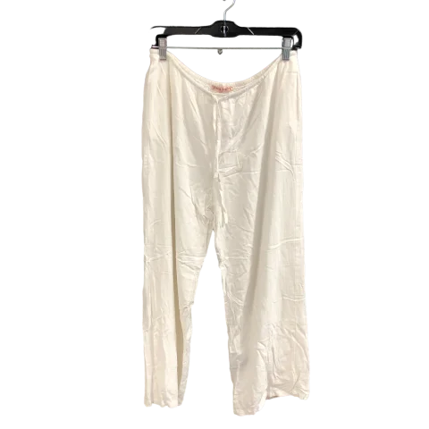 Pants Wide Leg By Bailey rose In White, Size: L