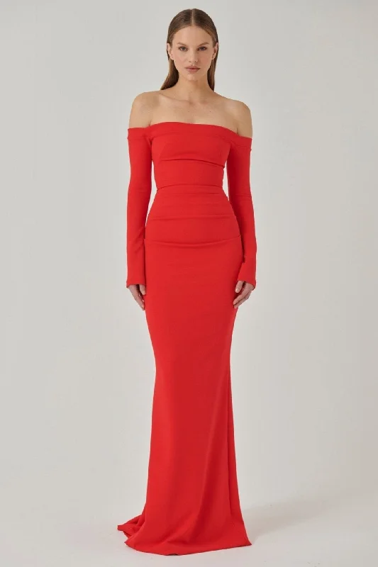 Anita Gown - Cherry Red