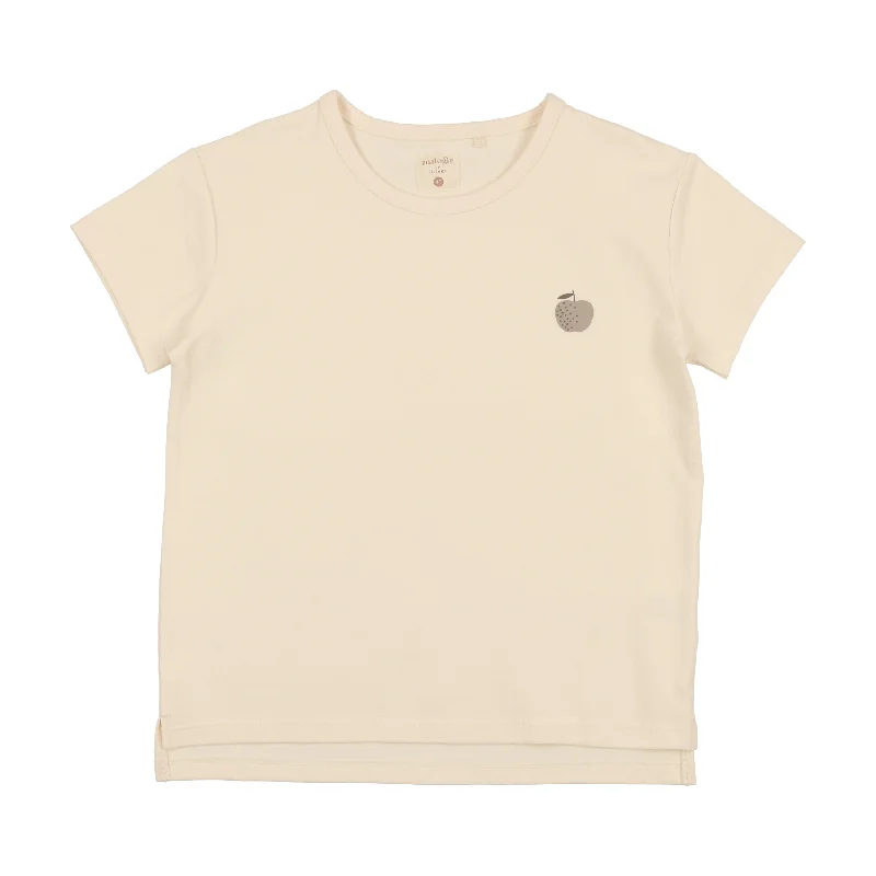 Analogie Apple Boxy T-Shirt - Tan