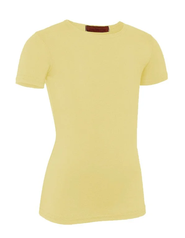 PB&J Girls Cotton Short Sleeve Shell - Lemon