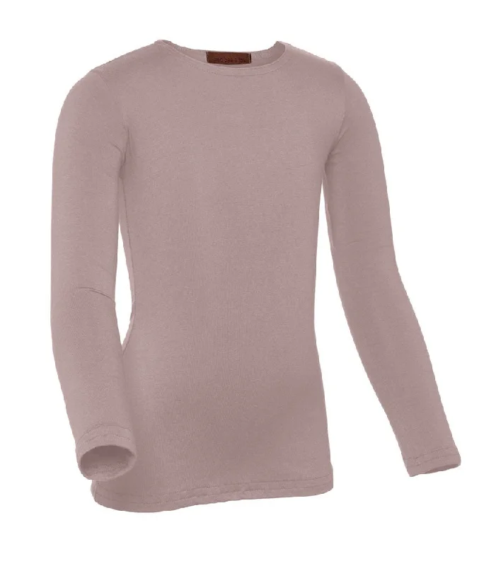 PB&J Girls Modal Long Sleeve Shell - Mauve