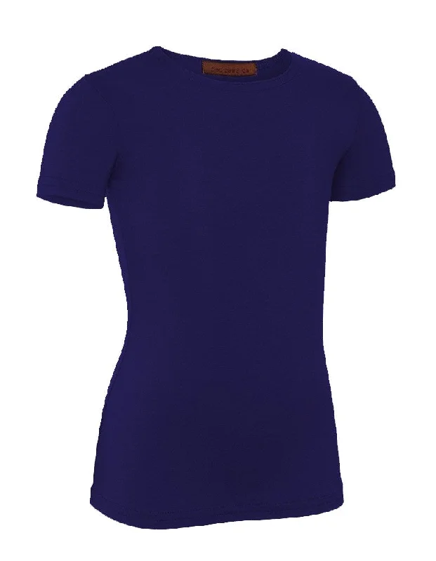 PB&J Girls Modal Short Sleeve Shell - Cobalt