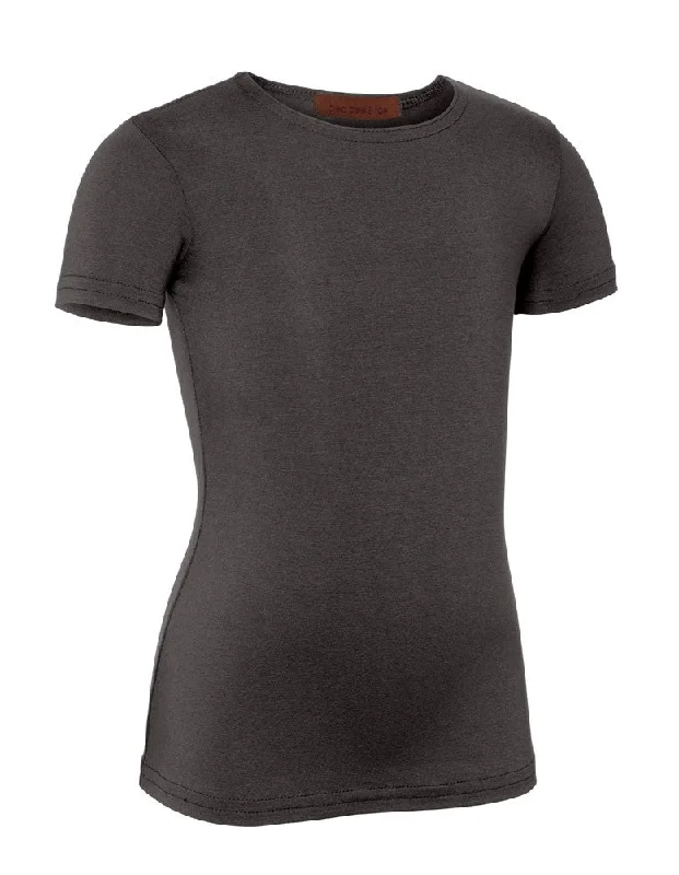 PB&J Girls Modal Short Sleeve Shell - Gray