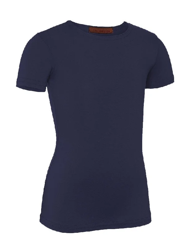 PB&J Girls Modal Short Sleeve Shell - Navy