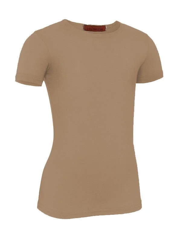 PB&J Girls Modal Short Sleeve Shell - Tan