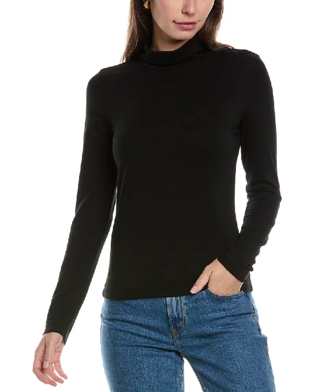 James Perse Turtleneck Cashmere-Blend T-Shirt