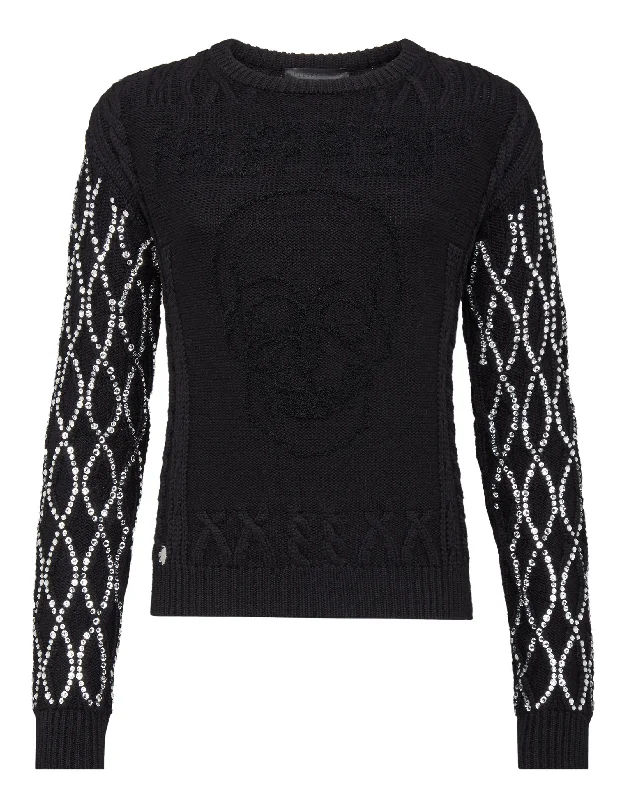 Pullover Round Neck SS Skull